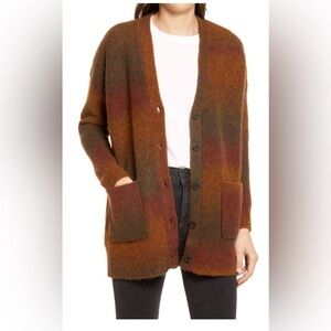 Madewell Space Dyed Maysfield Cardigan Ombré